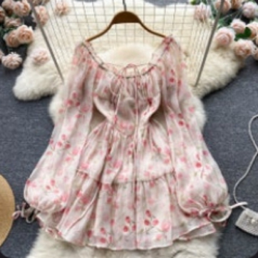 coquette floral dress